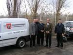 v.l.n.r. Oberbürgermeister Andreas Henke, Wirtschaftsförderer Thomas Rimpler, Uwe Anselm, Bereichsleiter SSHGmbH, Alexander Rother, Geschäftsführer SSHGmbH, Siegmar Nordmann, Bereichsleiter  SSHGmbH.