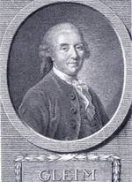 Johann Wilhelm Ludwig Gleim, Kupferstich von J G. W. Weise, um 1790