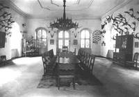 Innenansicht des Jagdschloss vor 1945