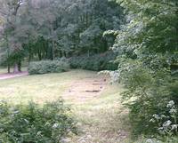 freigelegte Fundamente des Badehauses