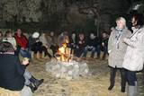 Weihnachtsstimmung am Feuer - Grudenberg, Foto: Ute Huch
