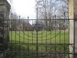 Eingangstor des ältesten jüdischen Friedhofes Halberstadts - Menora und Davidstern - Westendorf