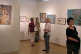 Besucher während der Eröffnung der Ausstellung MoVo -  Modere Vogelmaler im Städtischen Museum in Halberstadt.