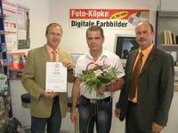 Foto Köpke mit 1a-Fachhändler Urkunde ausgezeichnet