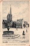 „Holzmarkt mit Rathaus in Halberstadt“,