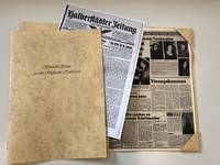 Historische Zeitung aus dem Stadtarchiv mit Zeitungsmappe als Geschenkidee