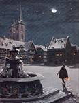 Winternacht in Halberstadt, Erich Krux (1911)
