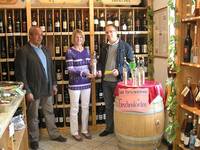 Firmenbesuch des OB im Weinhandel Rosenschlößchen