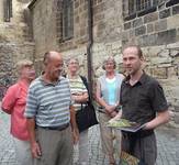 Der 50.000ste Besucher 2009 im Halberstädter Domschatz