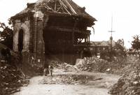 Trümmer der Franzosenkirche in Halberstadt, hunderte Menschen fanden hier am 8. April 1945 den Tod