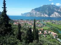 Blick Gardasee über Torbole