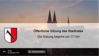 Liveübertragung - Stadtratssitzung am 10.12.20 um 17 Uhr