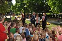 Heike Brehmer besucht Kita Sonnenschein in Halberstadt