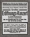 Von der Gründung des Städtischen Orchesters 1919 bis zum Jahre 1944