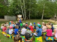Bobo Siebenschläfer überrascht Waldblick Kinder