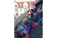 Kinder der Kita Kinderland besuchen Oberbürgermeister Andreas Henke