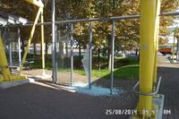 Wartebereich am Busbahnhof zerstört - Hinweise gesucht