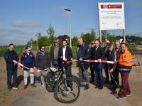 Eröffnung des neugebauten Geh- und Radweges im Verlauf der NW-15-Straße bis zum Falkenweg