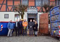 Stand der Arbeiten am Bürgerhaus 'Zum Schachspiel' im Schachdorf Ströbeck