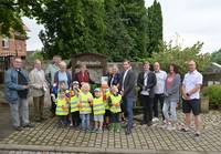 Sonderstempel an der Klopstock-Quelle in Aspenstedt eingeweiht