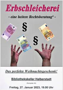 Kabarett Erbschleicherei Eine heitere Rechtsberatung