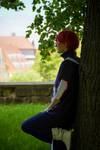 Cosplay-Shooting vor der Bibliothek [(c) Florian Hartmann]
