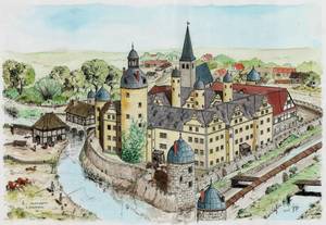 Das Gr&ouml;ninger Schloss um 1600