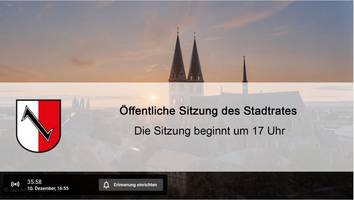 Liveübertragung der Stadtratssitzung vom 10.12.2020