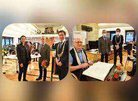 Dr. Volker Bürger mit der Ehrennadel „Silberner Roland“ geehrt - Dr. Detlef Eckert mit der Verdienstmedaille der Stadt Halberstadt gewürdigt Dr. Volker Bürger mit der Ehrennadel „Silberner Roland“ geehrt - Dr. Detlef Eckert mit der Verdienstmedaille der Stadt Halberstadt gewürdigt