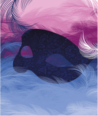 Maske in Blau