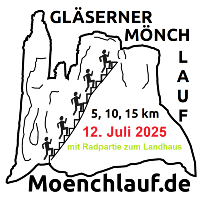 26. Gläserner Mönchlauf – 200 Stufen Willen Logo glaeserner moench lauf 2025 halberstadt langenstein harzkreis