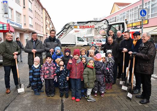 Spatenstich zum Umbau des Breiten Weges in Halberstadt &copy; Stadt Halberstadt