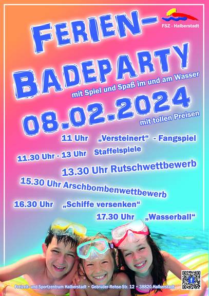 Plakat Badeparty 08.02.2024 Details