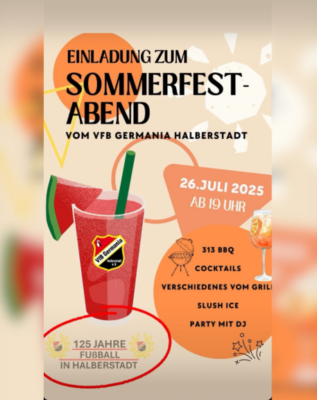 VAK   125 Jahre VfB Germania Halberstadt