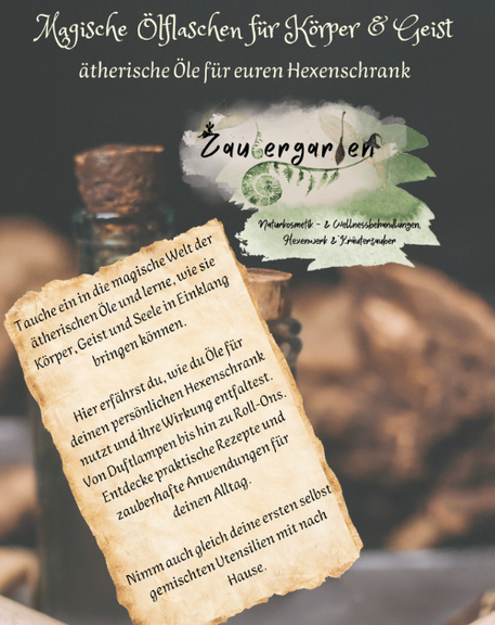 Magische Ölflaschen für Körper & Geist VA Zaubergarten Magische Ölflaschen für Körper und Geist