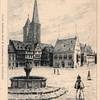 „Holzmarkt mit Rathaus in Halberstadt“,