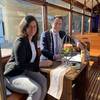 HVG-Geschäftsführerin Claudia Stein und Oberbürgermeister Daniel Szarata freuen sich über den neuen Trauort in Halberstadt