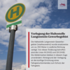 Information über die Verlegung der Haltestelle Langenstein Gewerbegebiet