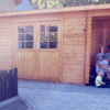 Neue Gartenhütte in der Kita Emerslebener Storchenkinder eingeweiht