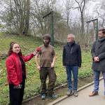 Großes Medieninteresse bei der Eröffnung des Erweiterungsbau des Greifvogelhospitals