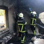 Brandbekämpfung durch die Feuerwehr am Schachmuseum © Feuerwehr Halberstadt FW 3