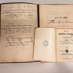 Meldeunterlagen sowie Haus- und Adressbuch Halberstadts aus dem 19. Jahrhundert.