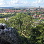 Blick vom Jagdschloss Spiegelsberge auf die Stadt &copy;Holger Wegener