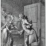 2026 08 14 Der Gruß. Detail aus Natürliche und affektirte Handlungen des Lebens, 1778, Gleimhaus