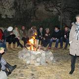 Weihnachtsstimmung am Feuer - Grudenberg, Foto: Ute Huch