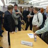 Gespräche und Arbeitsgruppenbildung während der Auftaktveranstaltung des Projektes Projekt SEVIP&V (Sektorübergreifende Versorgung in Pflege und Vorsorge) im Halberstädter Rathaus.