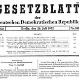 03_Auszug_Gesetzblatt_DDR_1952.jpg ©Städtisches Museum Halberstadt