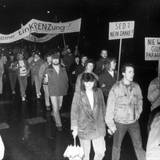 Demonstrationszug durch Halberstadt, Herbst 1989 ©Städtisches Museum