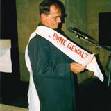 Johann-Peter Hinz spricht in der Martinikirche Halberstadt, Oktober 1989 ©Städtisches Museum