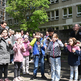 Große Freude über den Sanierungsauftakt an der Grundschule 'Freiherr Spiegel' &copy;Holger Wegener